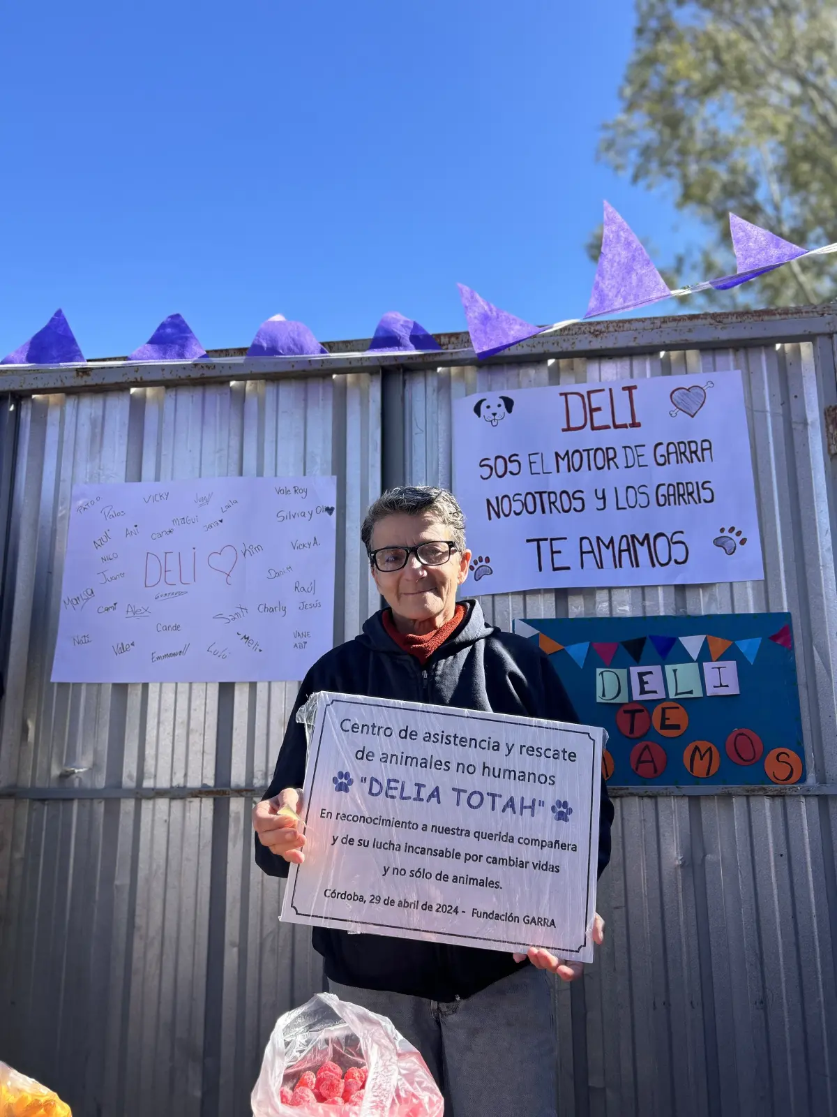Actividad en el predio